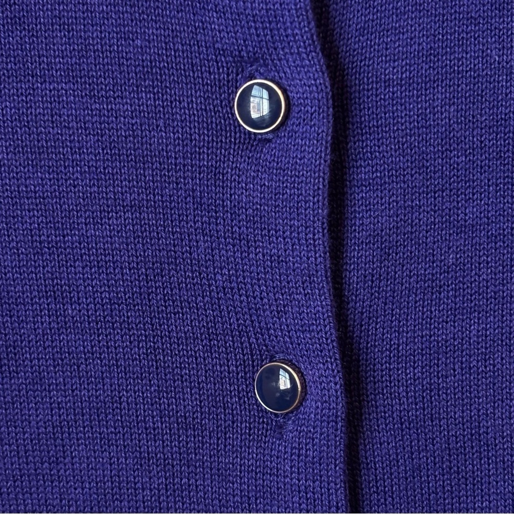 Banana Republic Purple Plum Cardigan Cotton Blend X-Small Petite NWT - Picture 6 of 9